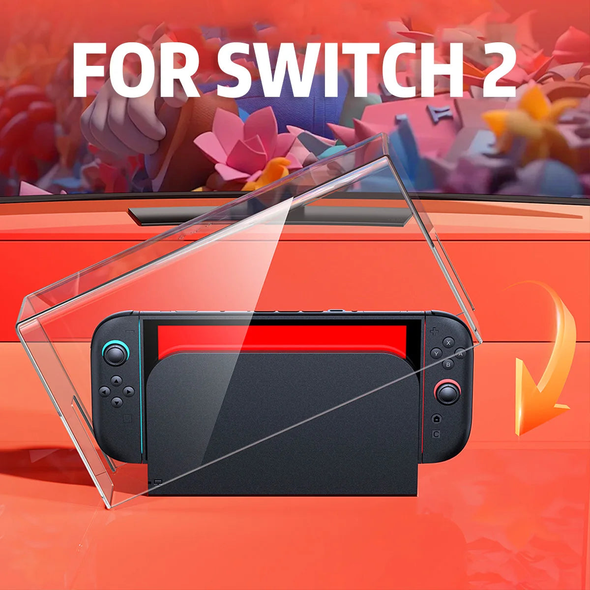 New HD Dustproof Protective Shell for Nintendo Switch 2 Moisture-proof Transparent Display Storage Case for Gaming Consoles Zpaxo