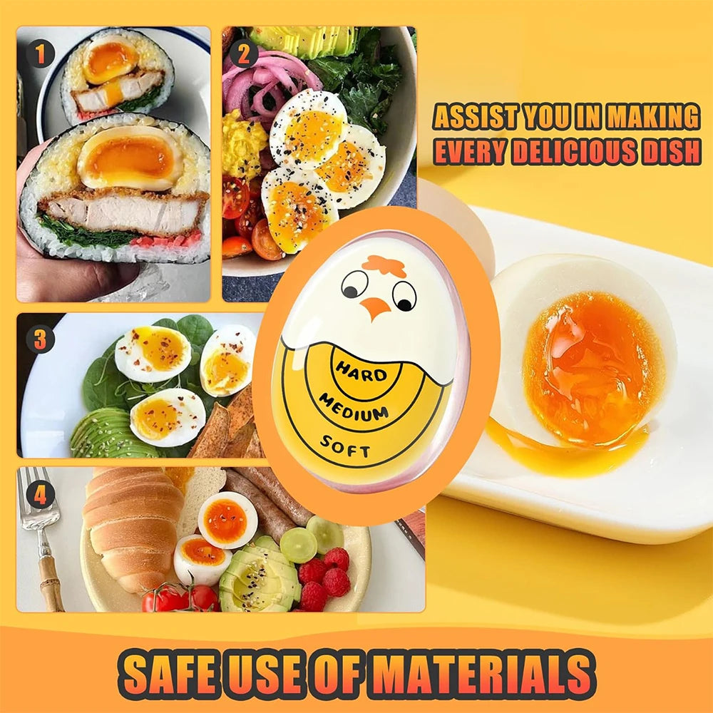 Egg Timer Egg Color Changing Indicator Tells Soft Hard Boiled Egg That Changes Color When Eggs are Ready Zpaxo