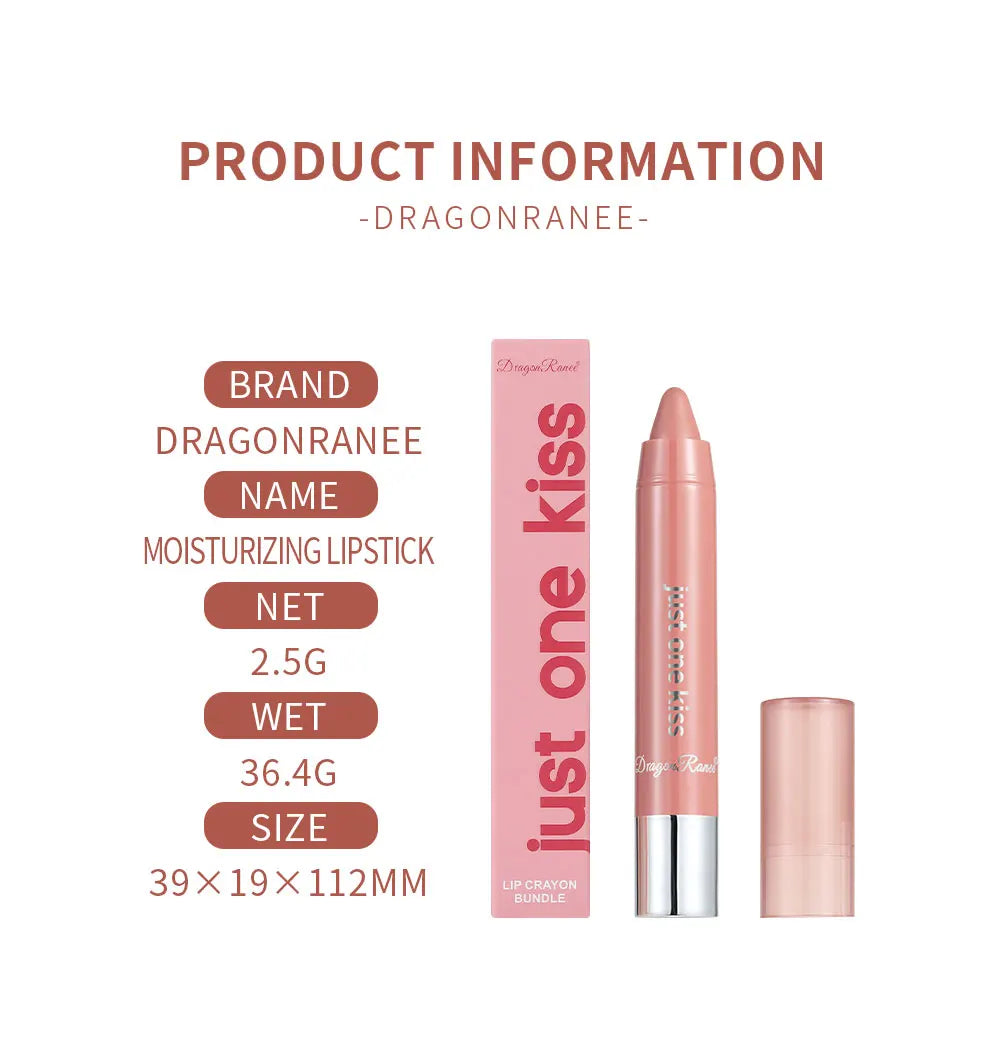 Brightening Crayon Lipstick, Enhances Complexion, Plumps Lips, Versatile Moisturizing Lip Gloss, Hydrating Lip Mud, Gentle Lip Balm Zpaxo