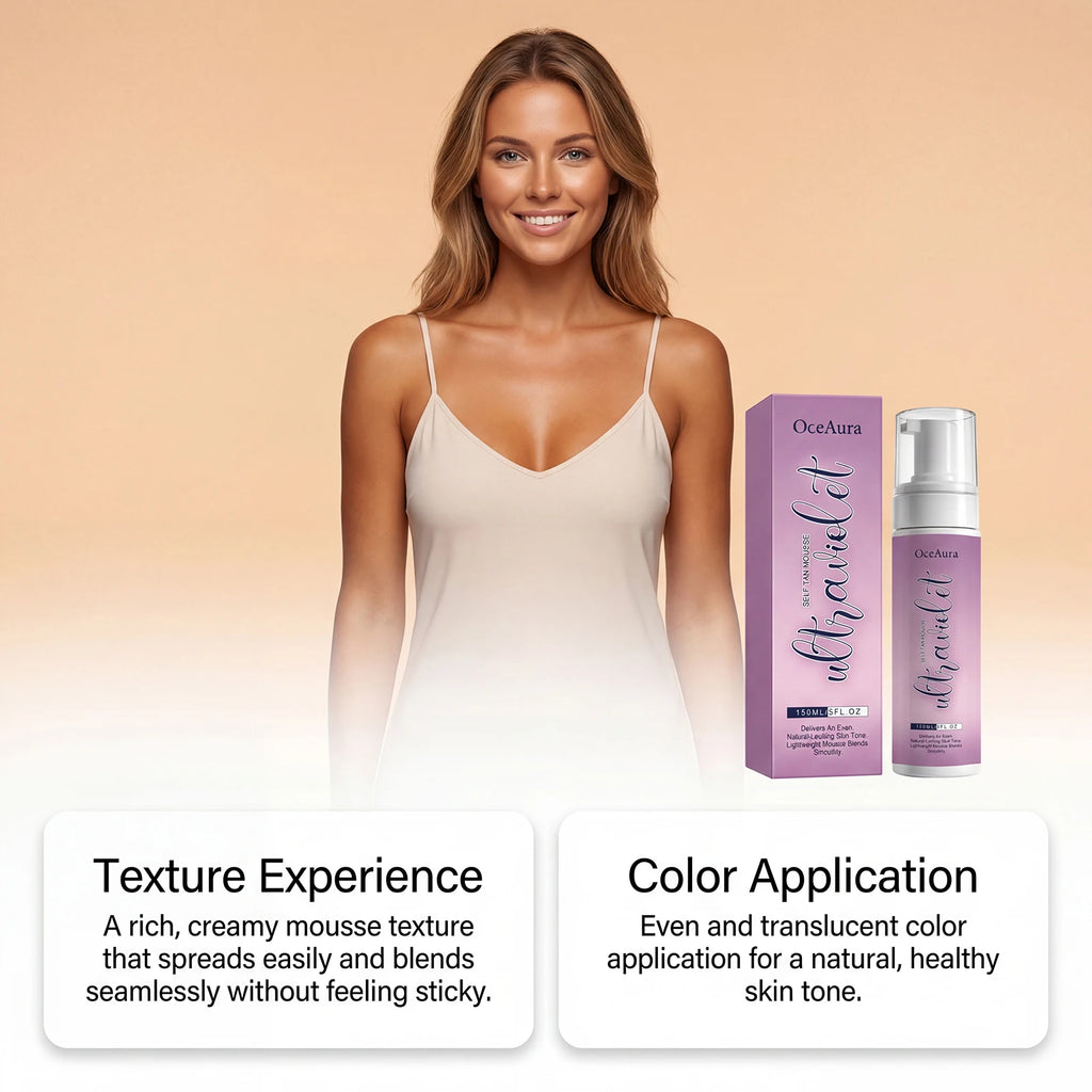 OceAura Self Tan Mousse – Sunless Tanning Foam for Body Self Tanning Mousse Zpaxo