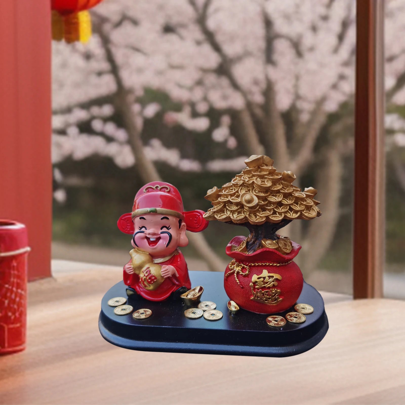 God Fortune Figurine Home Decoration Spring Festival Trees Statue Zpaxo