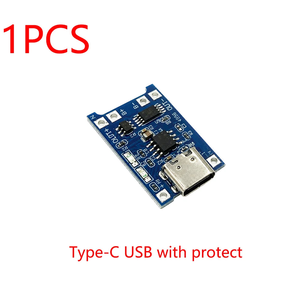 TP4056 5V 1A Type-c Mini USB Micro 18650 Lithium Battery Charger Zpaxo 1pcs 2