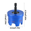 All Thread Nut Driver Fast Extractor Tool Aluminum Alloy Quick Nut Bolt Removal Attachment for Construction Home Furniture Zpaxo Blue
