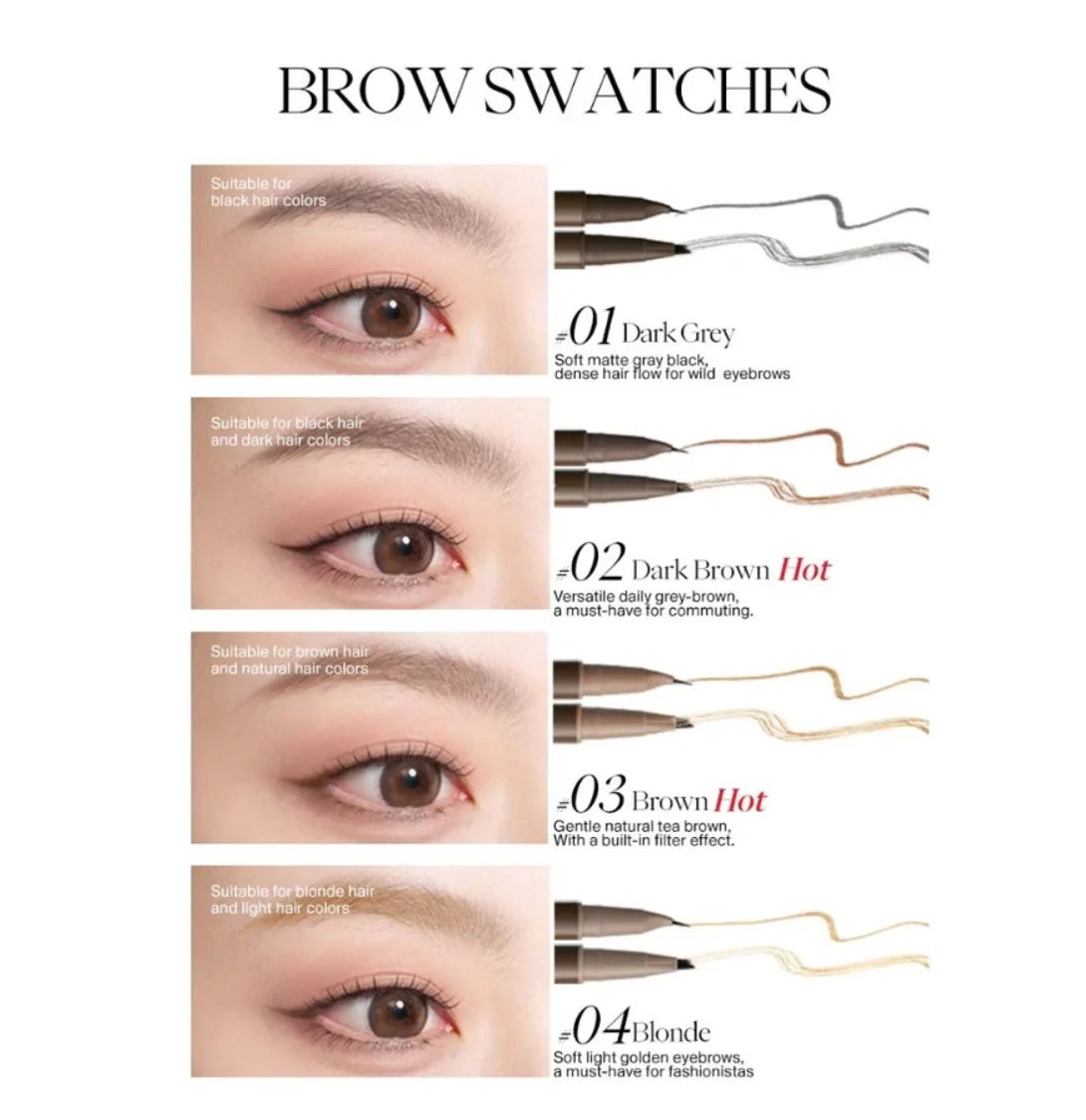 JOOCYEE Double Headed Brow Pencil Dual-head Design Wild Natural Zpaxo