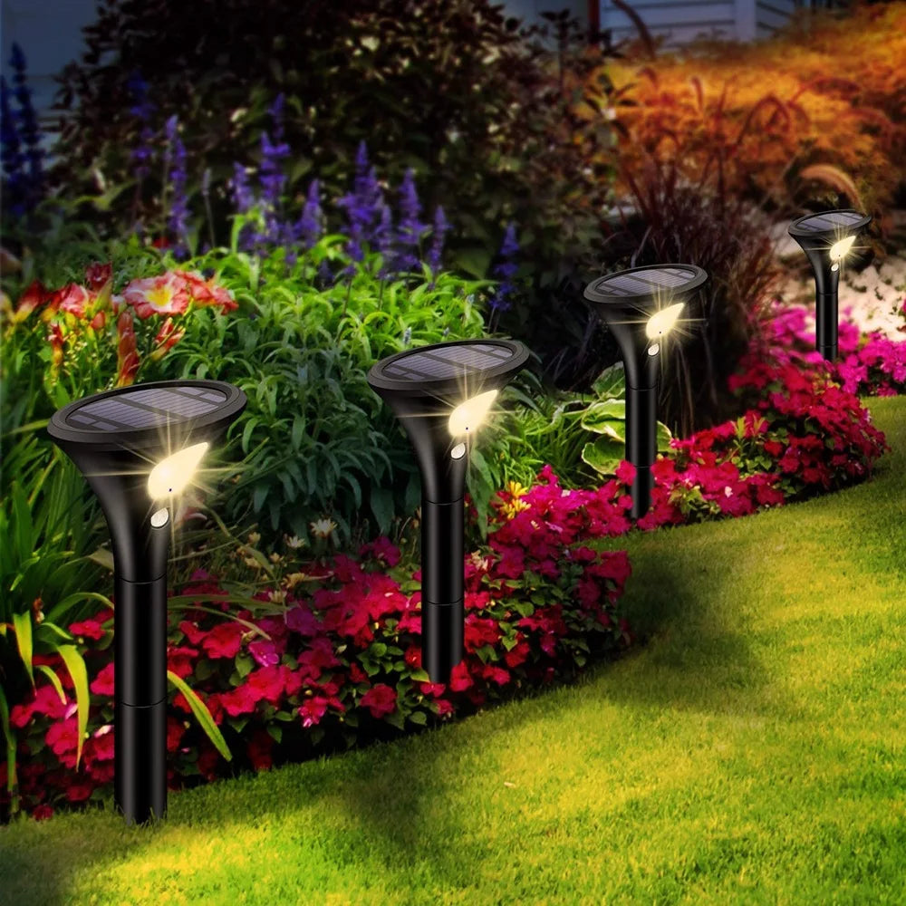 Solar Pathway Lighs LED Powered Garden Light 120H Lighting Waterproof Zpaxo