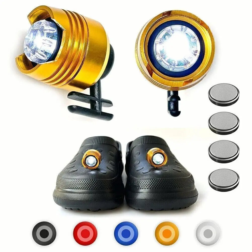 1 Pair Portable Spotlights Shoes Lights Camping Headlights Perfect