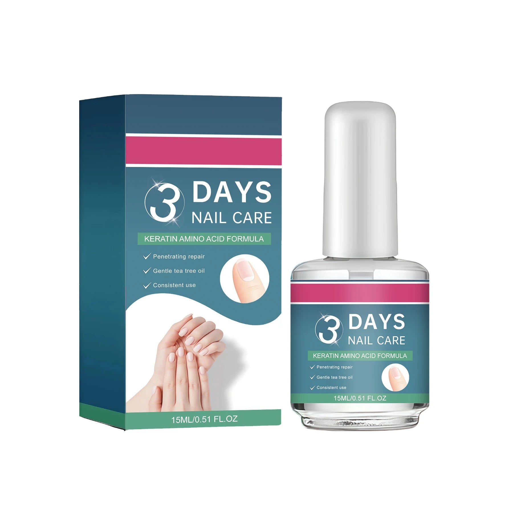 Plant-Based Nail Care Oil – Repair, Strengthen & Moisturize Nail Treatment Oil Zpaxo 15ml Boxed