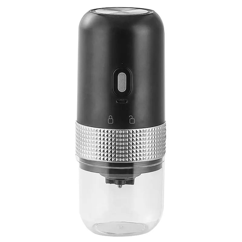 Electric Coffee Bean Grinder USB Charging Mini Coffee Bean Mill Grinder Espresso Spice Grinder for Kitchen Zpaxo 200517-black