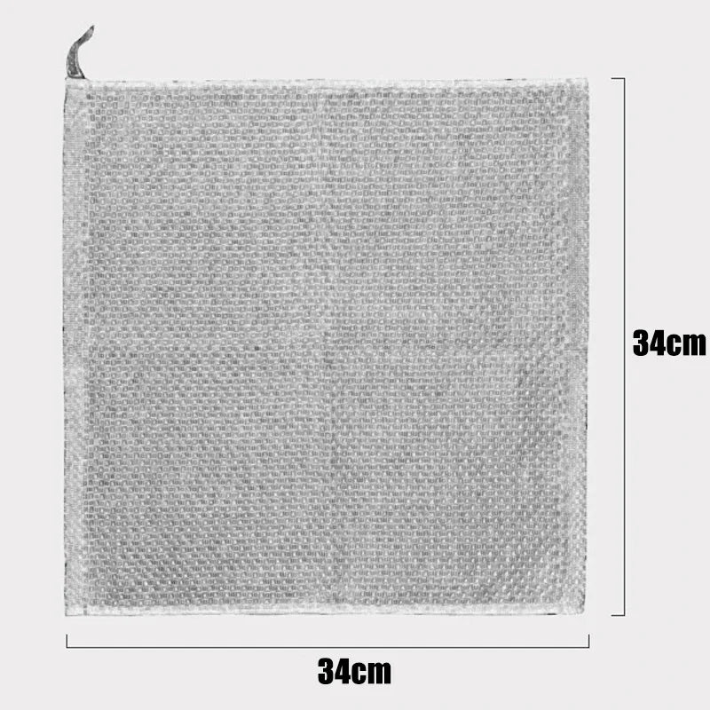 6PCS No Trace Honeycomb Absorbent Dish Tableware Kitchen Rag Towel Glass Cleaning Cleaning Tool Towel Zpaxo