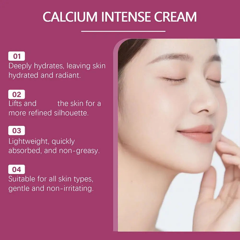 Calcium Intense Cream Enhance Moisturizing Facial Firming Tighten Skin Elasticity Nourishing Facial Lifting 1/2PCS Zpaxo