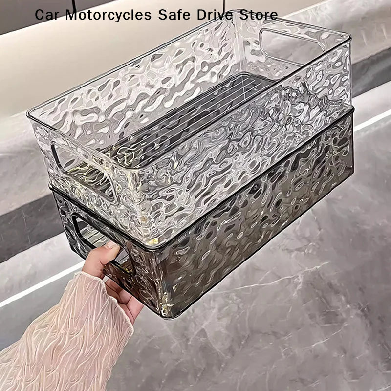 CMGlacier Patterned Cosmetics Storage Box Light Luxury Beauty