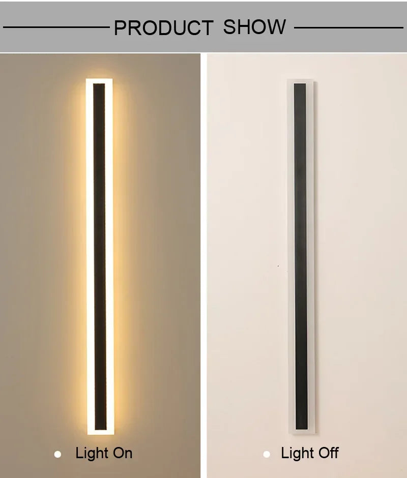 Outdoor Solar Led Wall Lights 20 60 Waterproof IP65 Long Lamp Garden Zpaxo