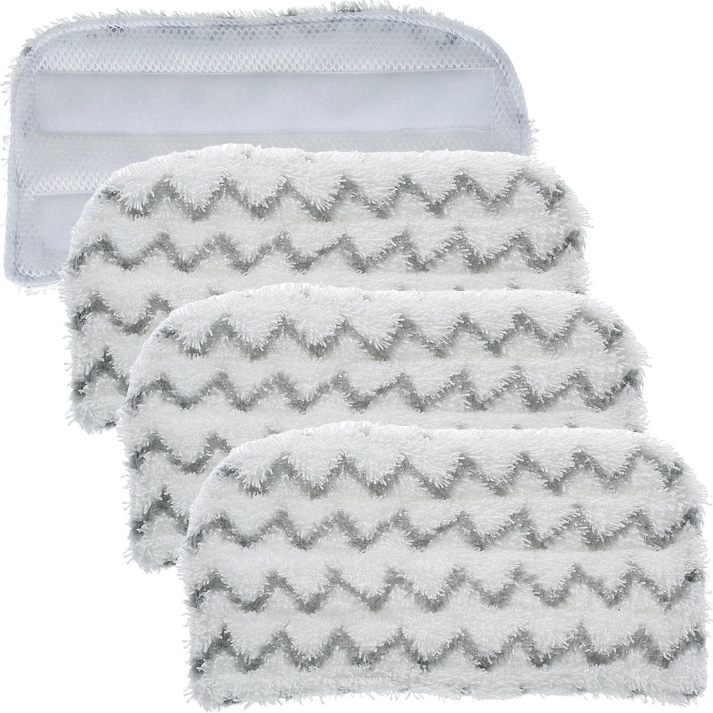 4Pcs Microfiber Steam Mop Replacemen Pad Washable Cleaner Pad Reusab Stem Replacement Pad Soft Steam Compatible with Shark S1000 Zpaxo
