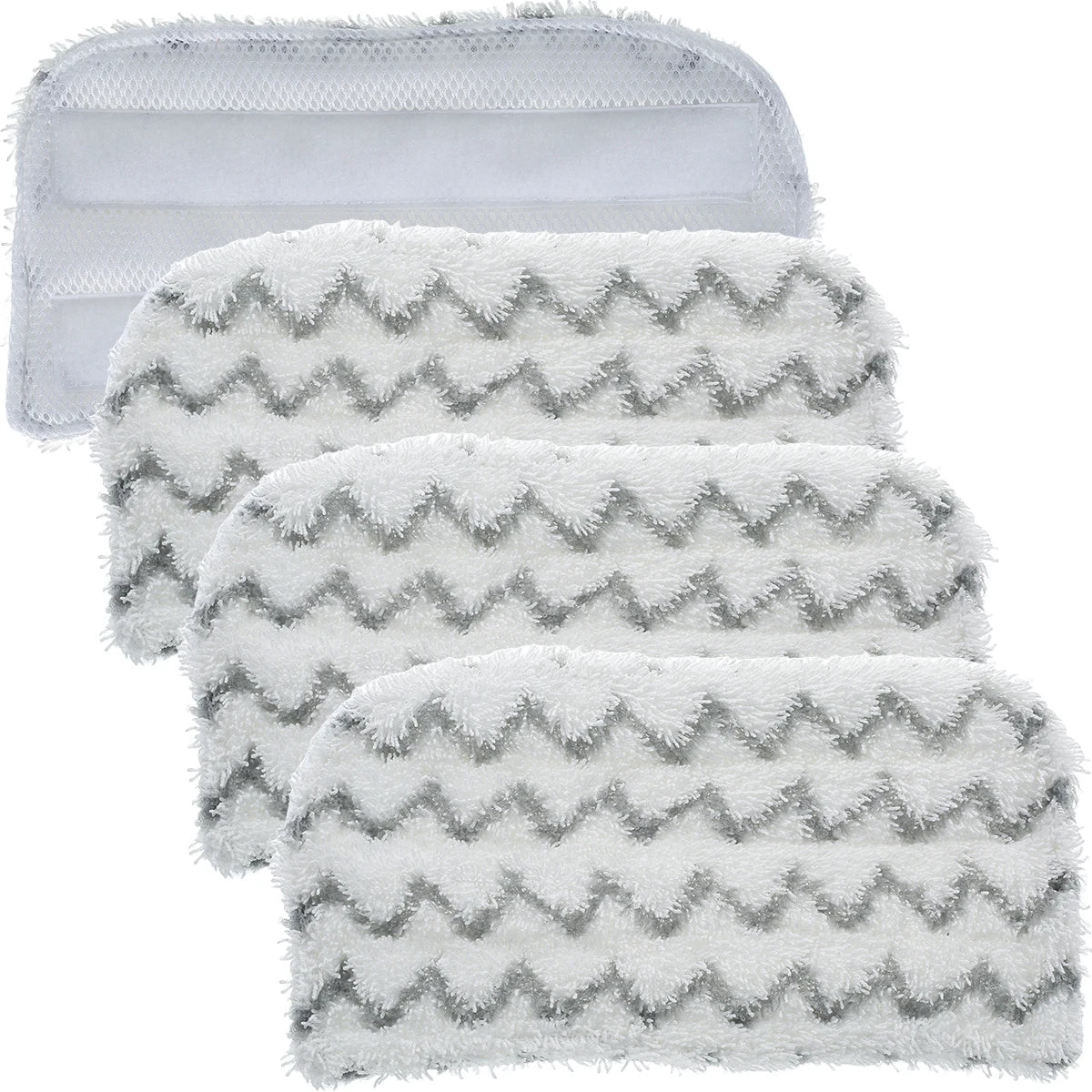 4Pcs Microfiber Steam Mop Replacemen Pad Washable Cleaner Pad Reusab Stem Replacement Pad Soft Steam Compatible with Shark S1000 Zpaxo