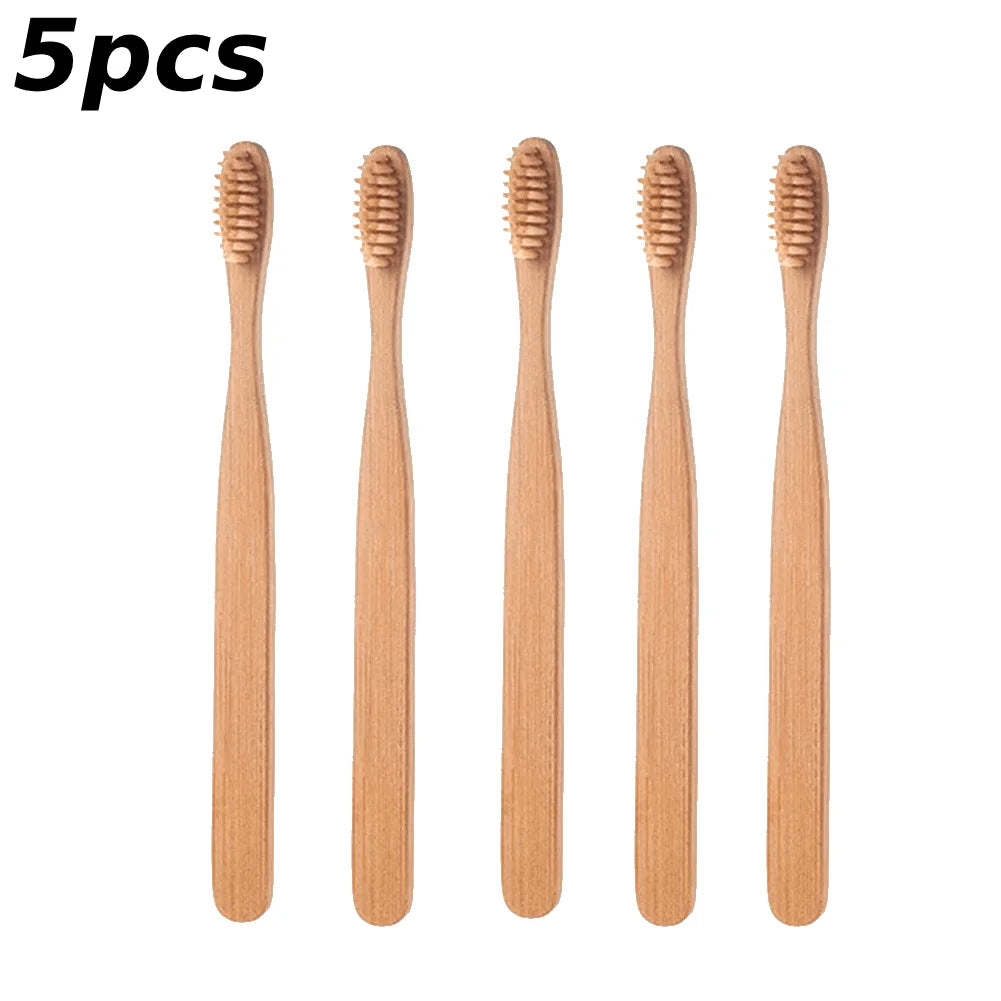 Natural Bamboo Toothbrush – Soft Charcoal Bristles | 1 or 50 Pack Bamboo Toothbrush Set Zpaxo B