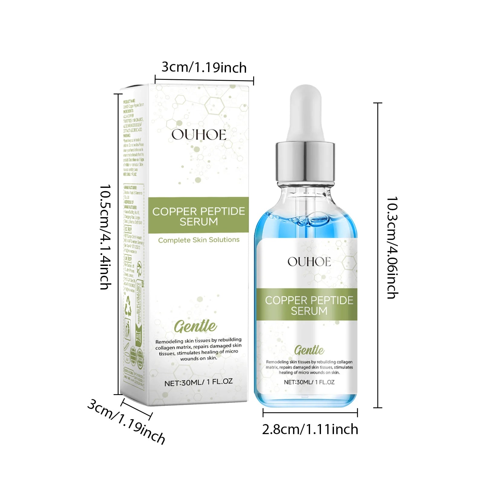 Blue Copper Peptide Face Serum – Firming & Anti-Aging 30ml Anti-Aging Face Serum Zpaxo