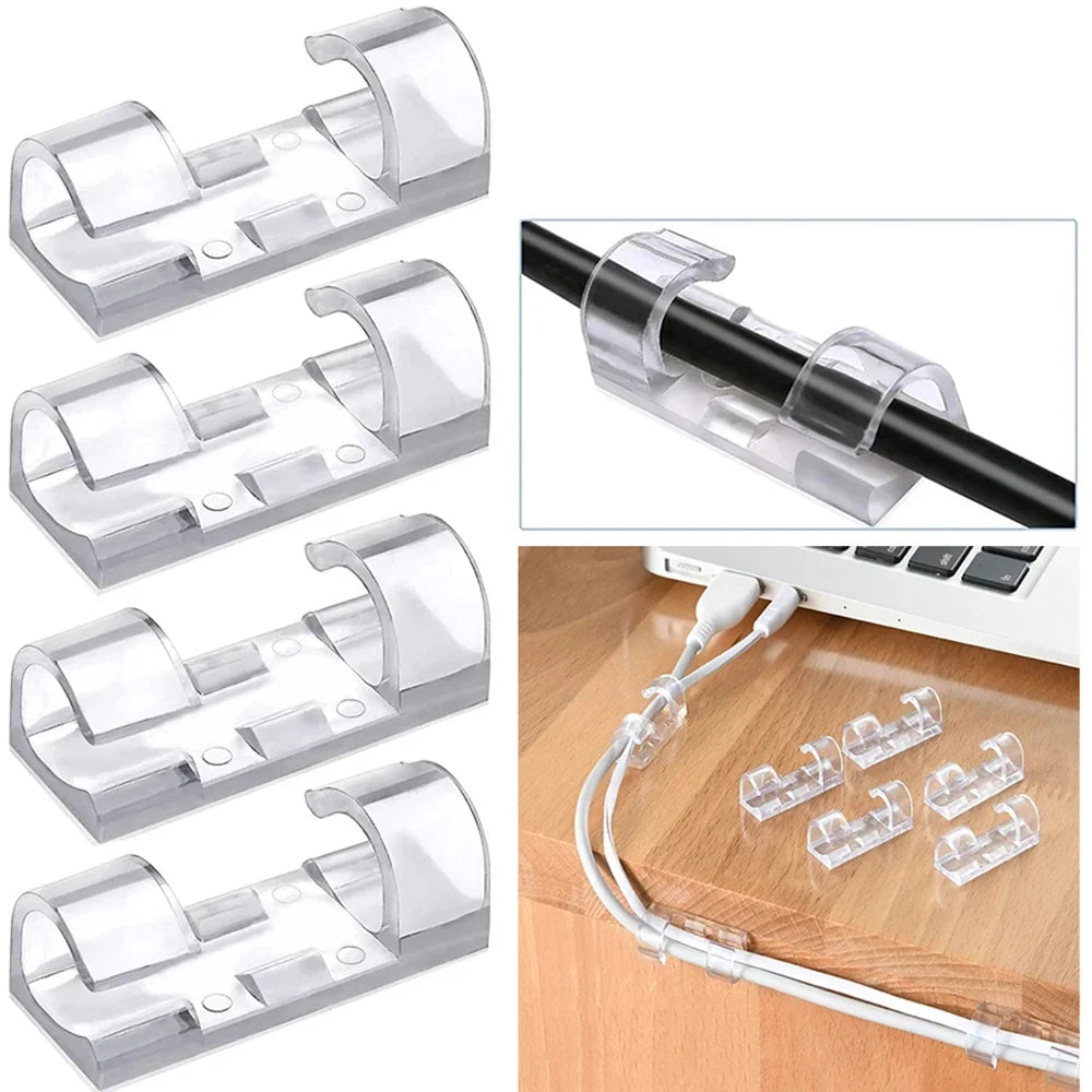 Self-Adhesive Cable Clips – Wire Organizer Holder 5/20 Pack Cable Clips Zpaxo