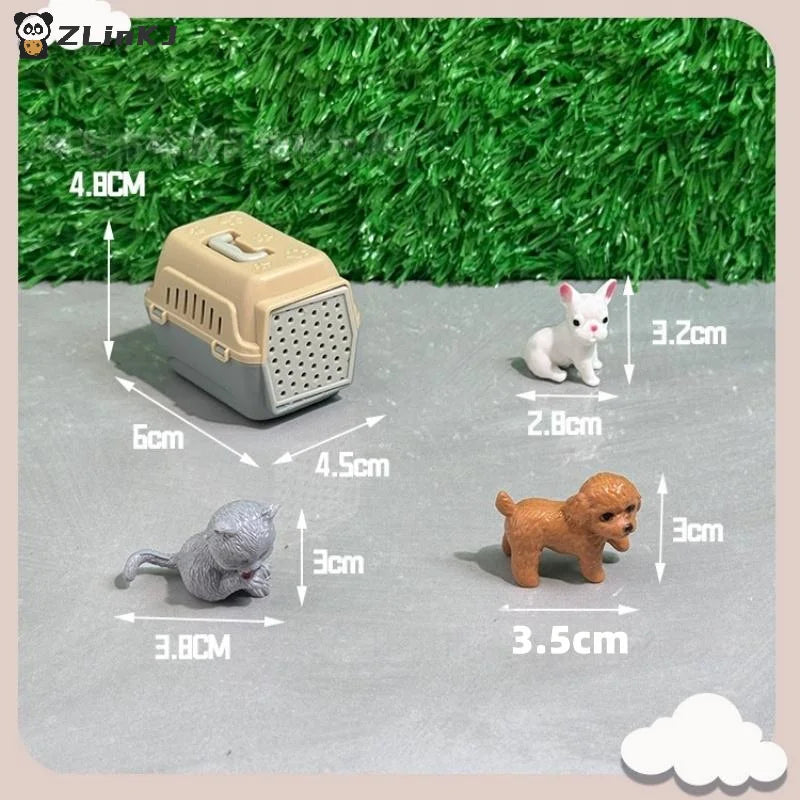 2 Realistic Mini Dog Cat Cage Door Miniature Dollhouse Pet House Doll Zpaxo