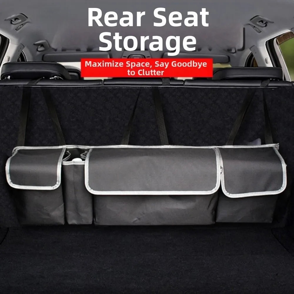 Car Trunk Hanging Storage Bag Large Capacity Backseat Storage Pocket Multi-pocket Car Seat Back Organizers Zpaxo