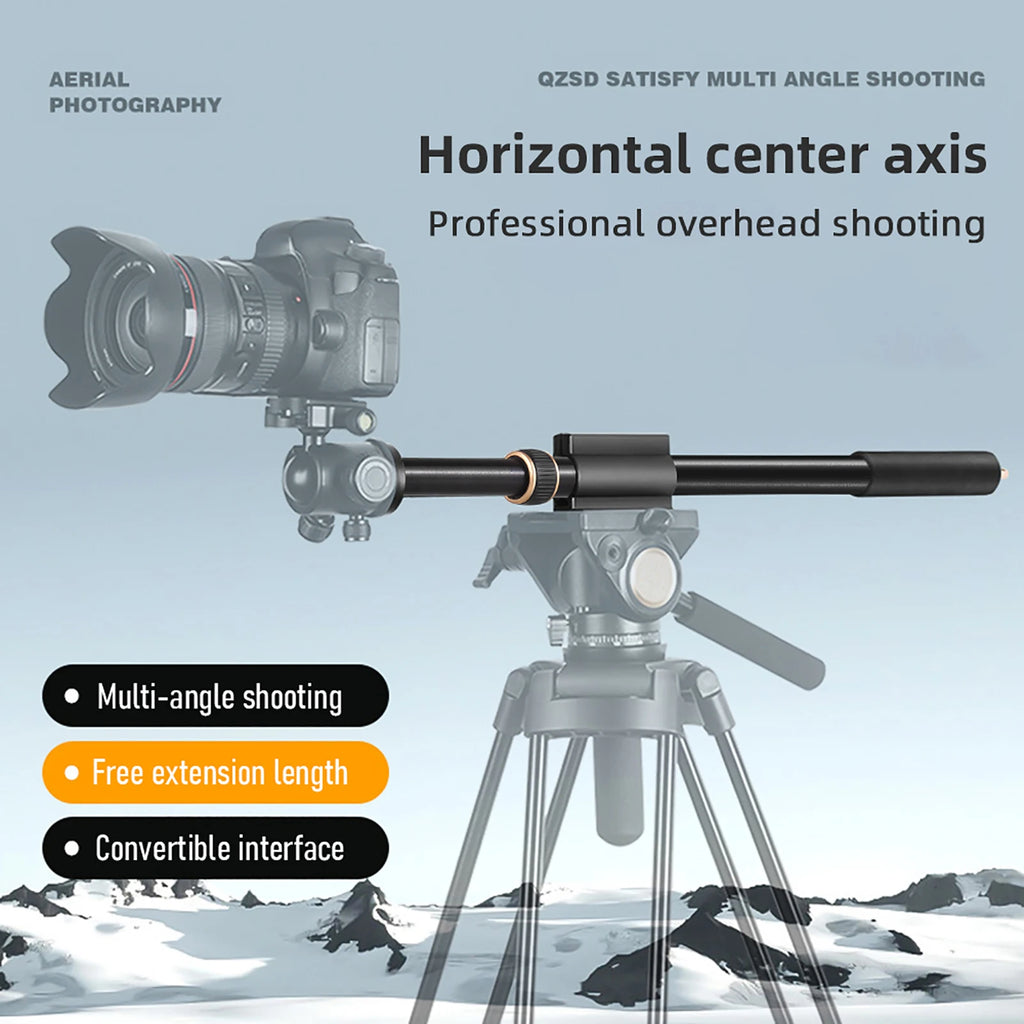 Tripod Extension Rod Boom Arm Quick Release Plate 22lbs Load Capacity