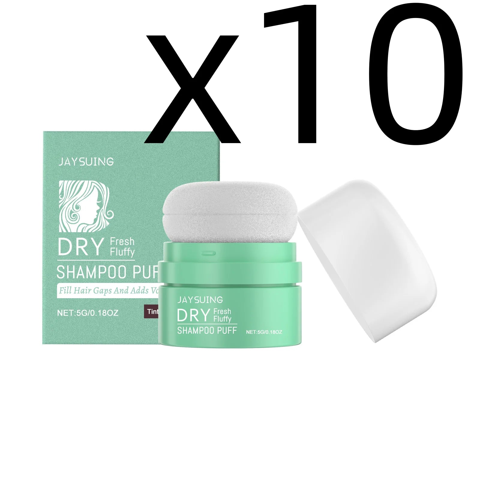 Matte Dry Shampoo Powder Puff – Instant Oil Control & Volume 5g Dry Shampoo Powder Zpaxo 5g Boxed X 10PCS