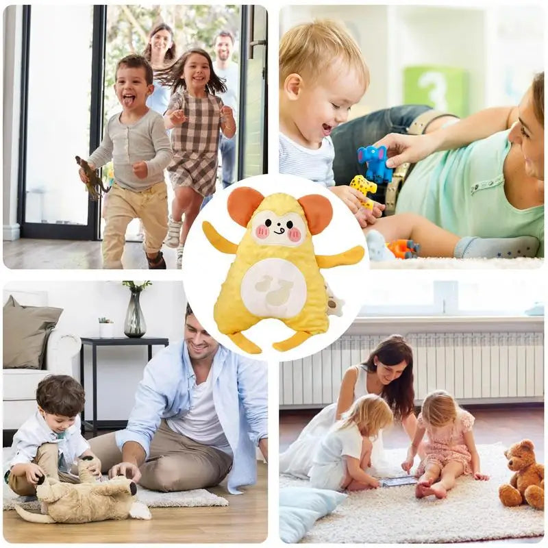 Baby Soother Soother Stuffed Animal Soft Comfortable Sensory Plush Doll Calming Bedtime Nursery Decor For Early Developmental Zpaxo