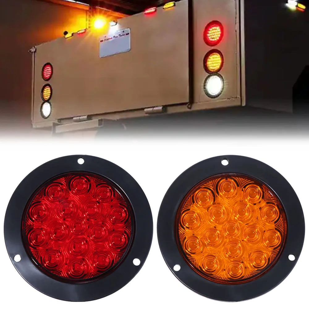 DC 12-24V LED Flashing Chassis Tail Light High-Power Multi-Color Truck Laser Spotlight Enhance Visibility Anti Fog Zpaxo