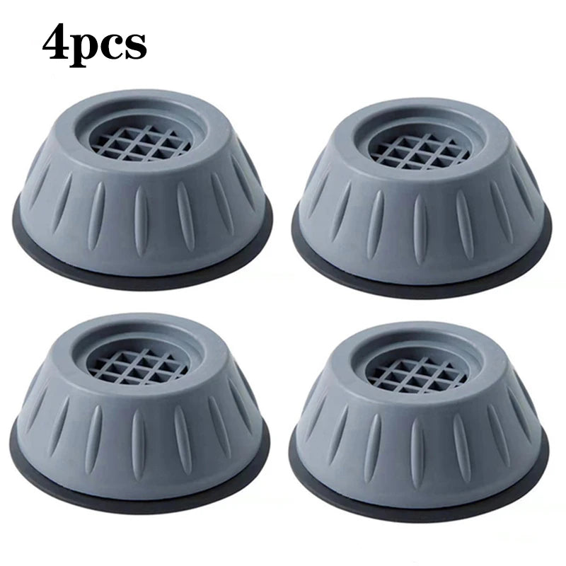 4Pcs Anti Vibration Feet Pads Waterproof Legs Slipstop Silent Skid Raiser Mat Washing Machine Support Dampers Stand Furniture Zpaxo 4PCS