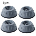 4Pcs Anti Vibration Feet Pads Waterproof Legs Slipstop Silent Skid Raiser Mat Washing Machine Support Dampers Stand Furniture Zpaxo 4PCS