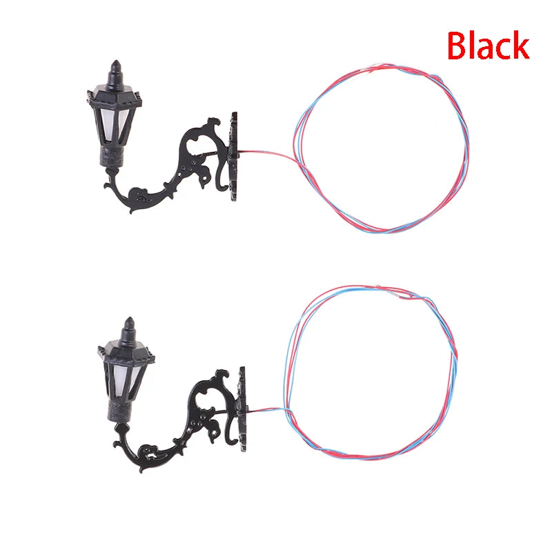 1 12 Dollhouse Decor Wall Lamp Model Garden Yard Chandelier Sand Zpaxo 3Black