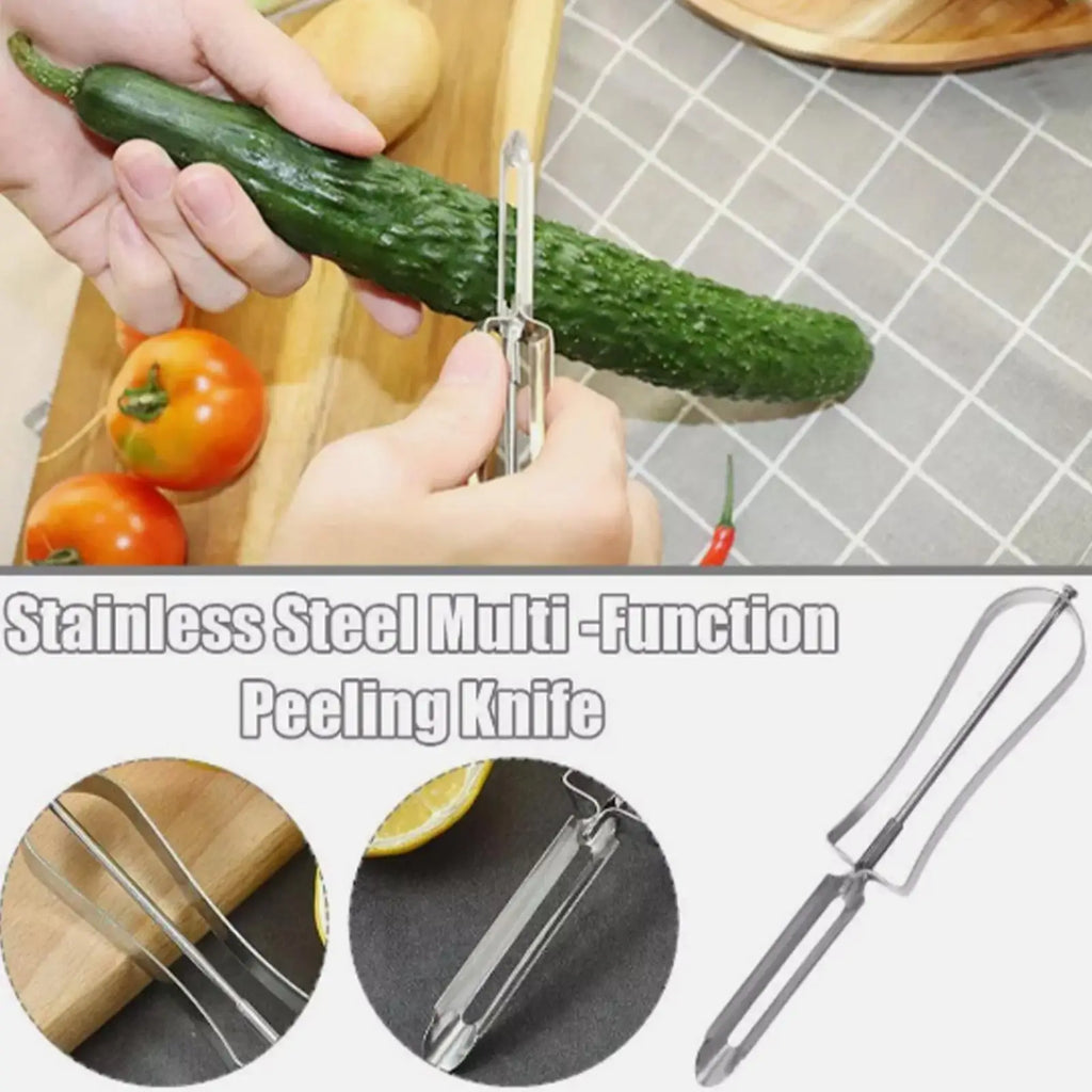 Veggie Peelers for Kitchen Multifunctional Comfortable Handle Peeling Tool Food Quick & Easy Peeling Kitchen Tools Kitchen Zpaxo