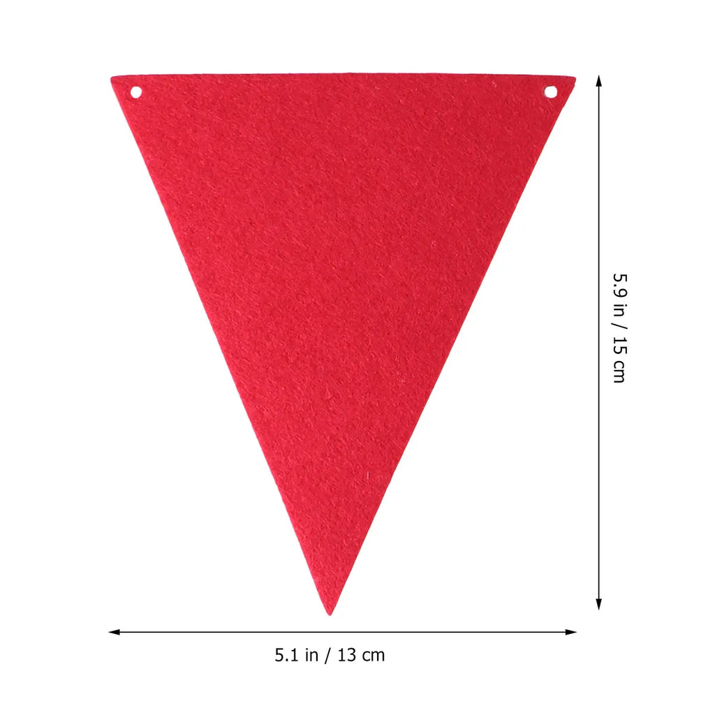 2 5m Patriotic Felt Bunting Banner Red White Blue Design Fourth July