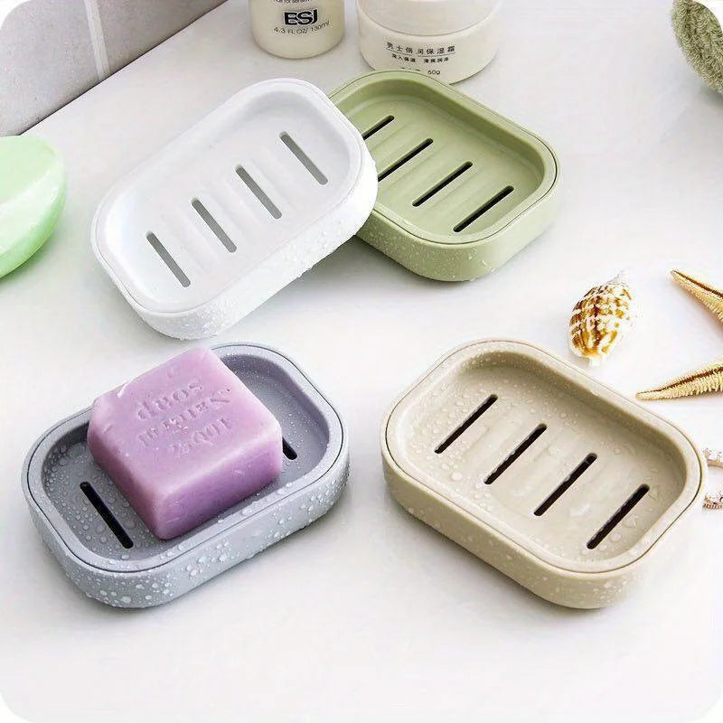 Double Layer Soap Dish Bathroom Dish Plate Case Plastic Drain Soap Box Home Travel Soap Holder Container Portable Soap Rack Zpaxo