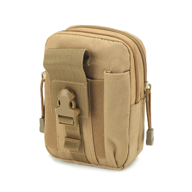 Molle Pouch Belt Waist Men Small Pocket Survival Tool Bag Running
