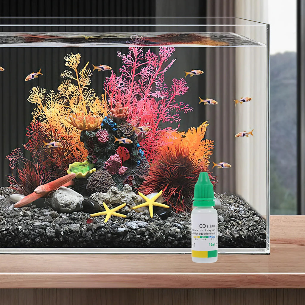 1 Bottle Co2 Indicator Solution Aquarium Fish Tanks Water Testing