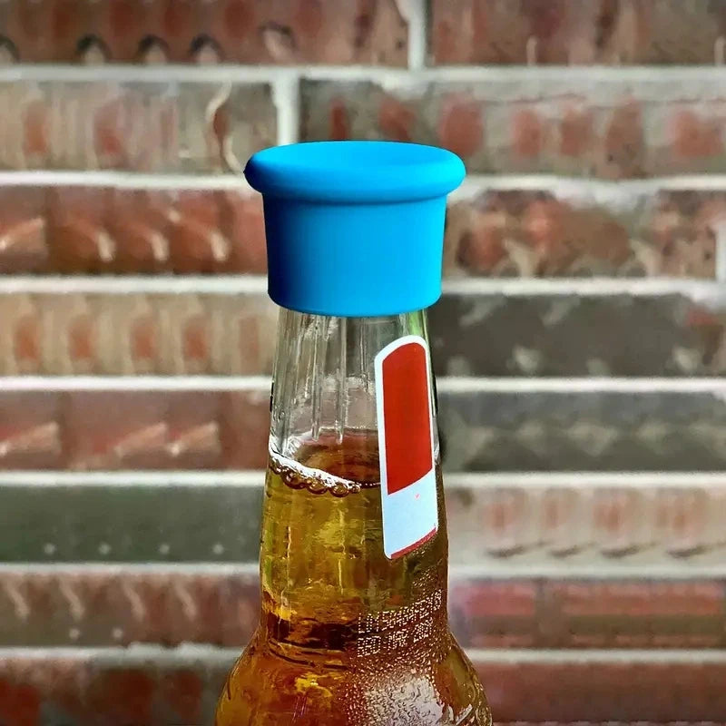 Silicone Wine Stopper Reusable Leak-Proof Cap, Universal Fit for Xmas Bday NYE Gift Zpaxo
