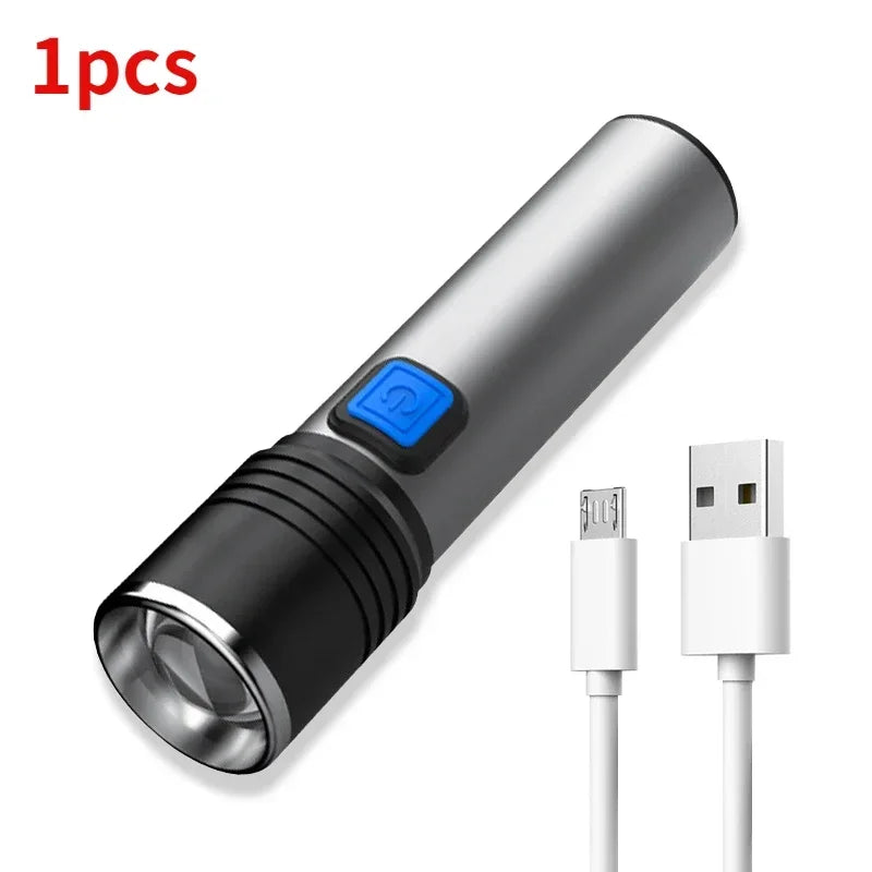 KDULIT 395nm UV Flashlight USB Rechargeable Zoomable 3 Modes