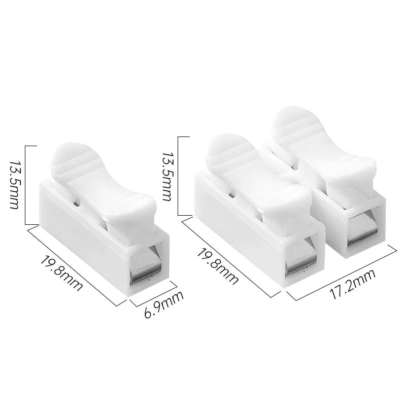 10 20 Quick Terminal Connector 1P 2P Cable Wire Connectors Spring