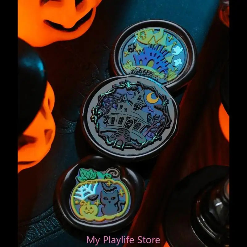 Halloween Series Wax Seal Stamp Witch Sealing Letter Decorations
