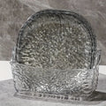 4+ Snack Plate Transparent Stand Glacier Design Fruits Nuts Party