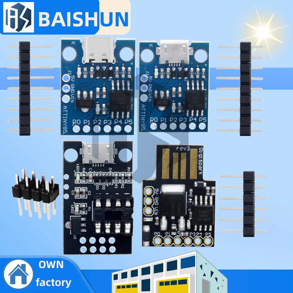 Blue Black TINY85 Digispark Kickstarter Micro Development Board Zpaxo