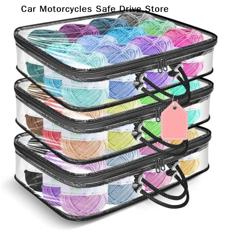 【CM】Clear Zippered Storage Bags With Zipper Handles Extra Large Capacity Closet Underbed Organizer For Clothes Bedding Comforter