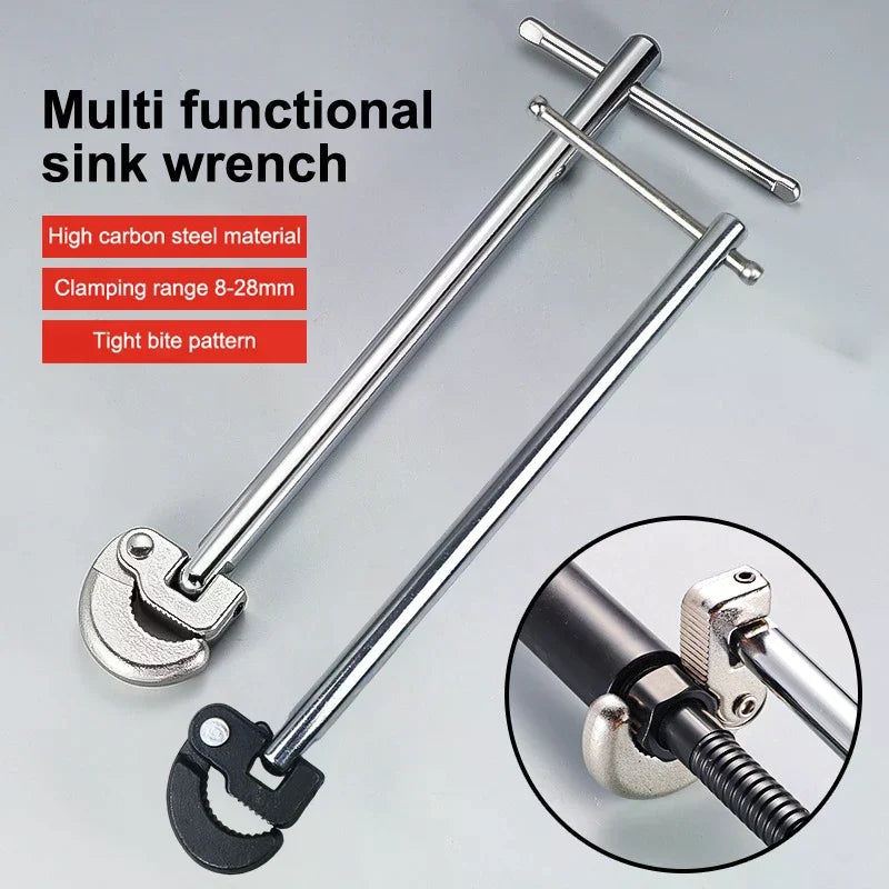 Carbon Steel Tap Nut Spanner Universal Sink Plumbing Repair Hand Tool Zpaxo