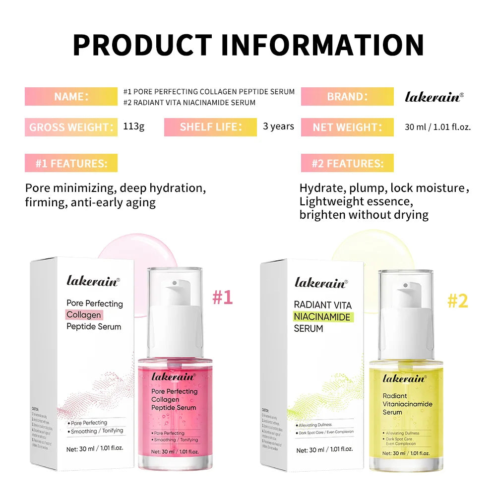 Collagen Peptide & Niacinamide Face Serum – Pore Perfecting Face Serum Zpaxo