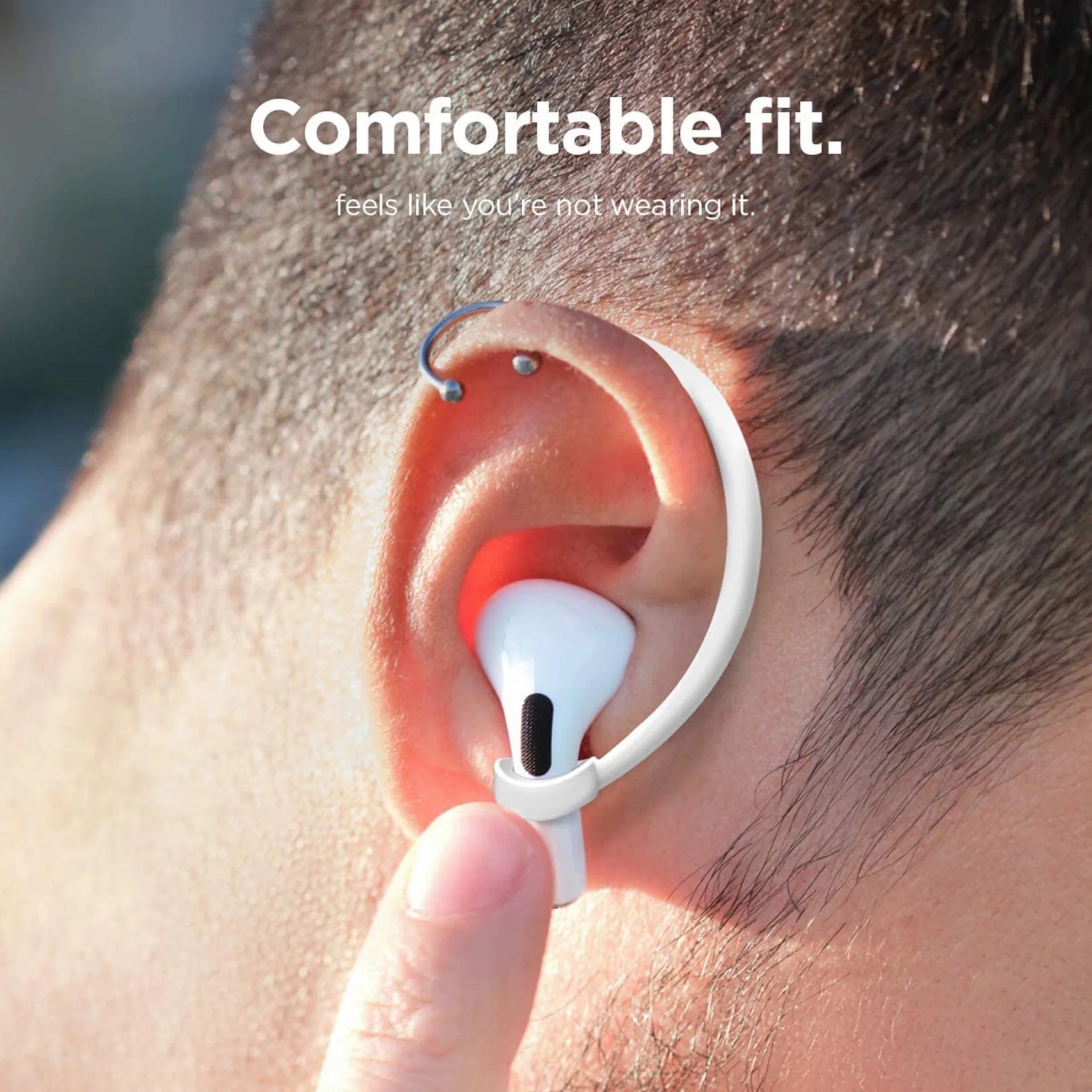 1 Pair Silicone Anti-lost Ear Hook For Apple AirPods 1 2 3 4 Pro Sport Anti-drop Ear Hook Wireless Bluetooth Earphones Accessory Zpaxo