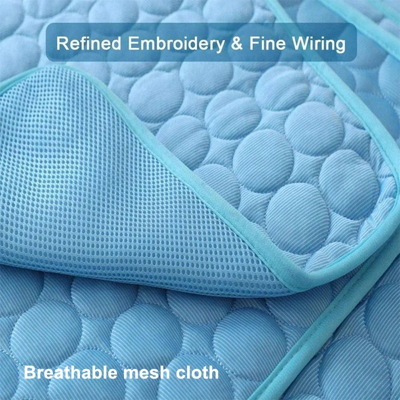Pet Ice Mats Summer Cat Dog Sofa Nest Bed Cooling Sleeping Pad Small Zpaxo