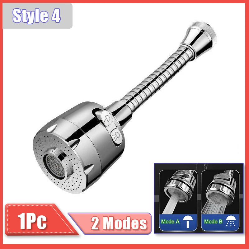 2/3 Modes Universal Kitchen Faucet Adapter 360 Rotation Faucet Filter Extenders Kitchen Gadgets Spray Water Saving Tap Nozzle Zpaxo 2 Modes Pro
