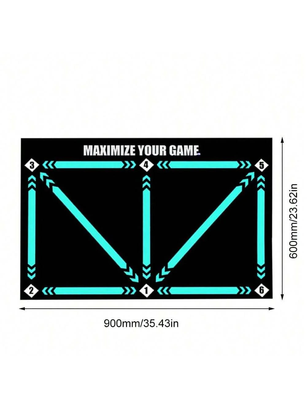 Soccer Ball Control Training Mat – Digital Guidance & Rubber Base