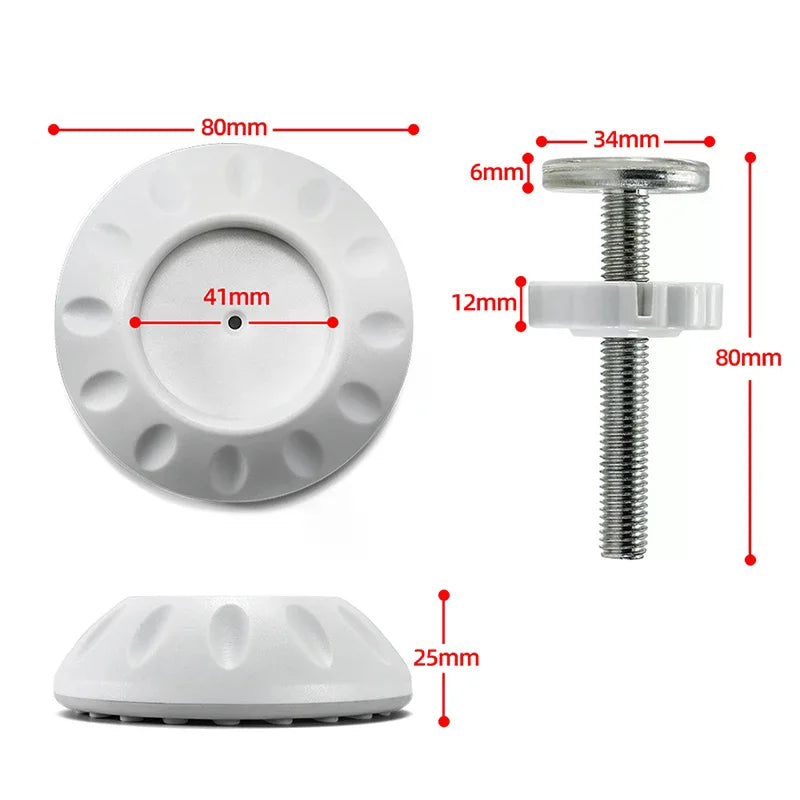 White M8 M10 Baby Gate Spare Pressure Fit Spindles Screw Bolts Safety Zpaxo