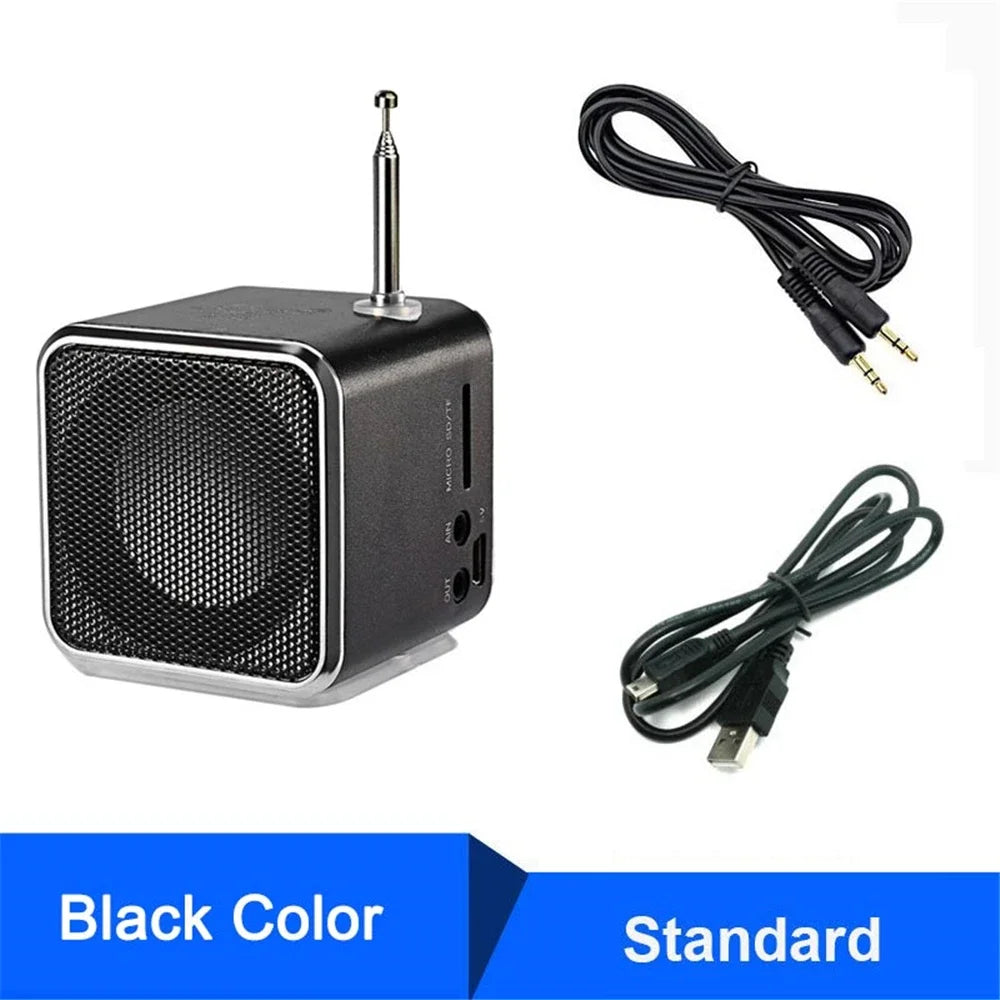 TD-V26 Mini Portable Sound Speaker TF Card FM Radio AUX Stereo Music Zpaxo